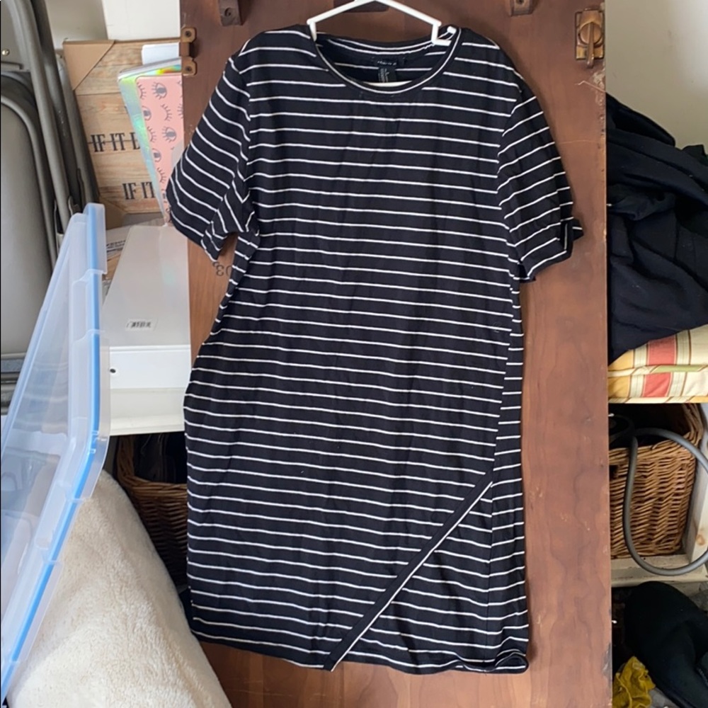 Striped t shirt dress